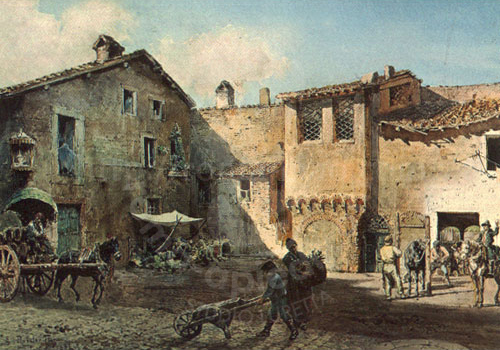 Posterula della Mura Onoriane a Via Giulia
ジュリア通りの隠し扉