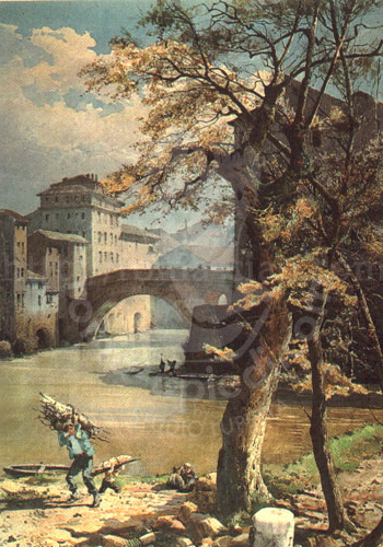 Sponda del Tevere alla Regola
レーゴラ地区のテヴェレ河畔