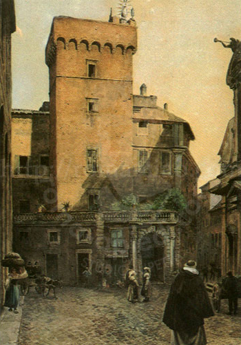 Torre dei Frangipane detta della scimmia
サルの塔といわれたフランジパーネの塔