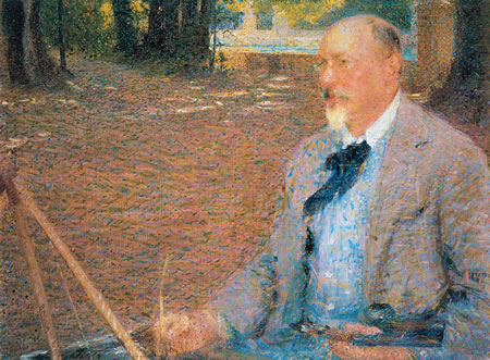 未来派ジャコモ・バッラによるエットーレ・ロースラー・フランツの肖像画(1903年頃)
